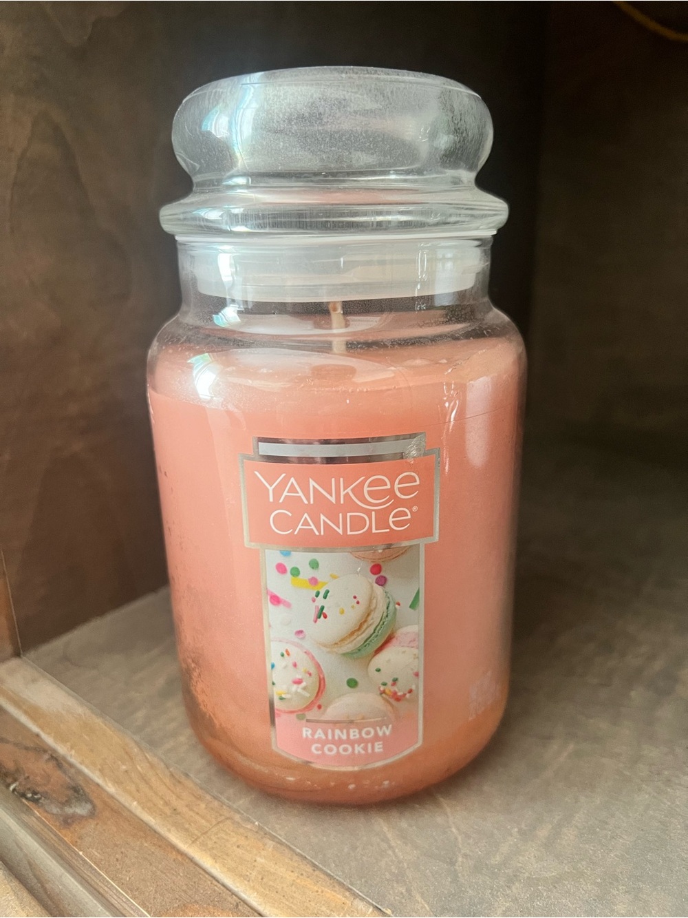 Yankee Candle Rainbow Cookie Large Jar - Coral